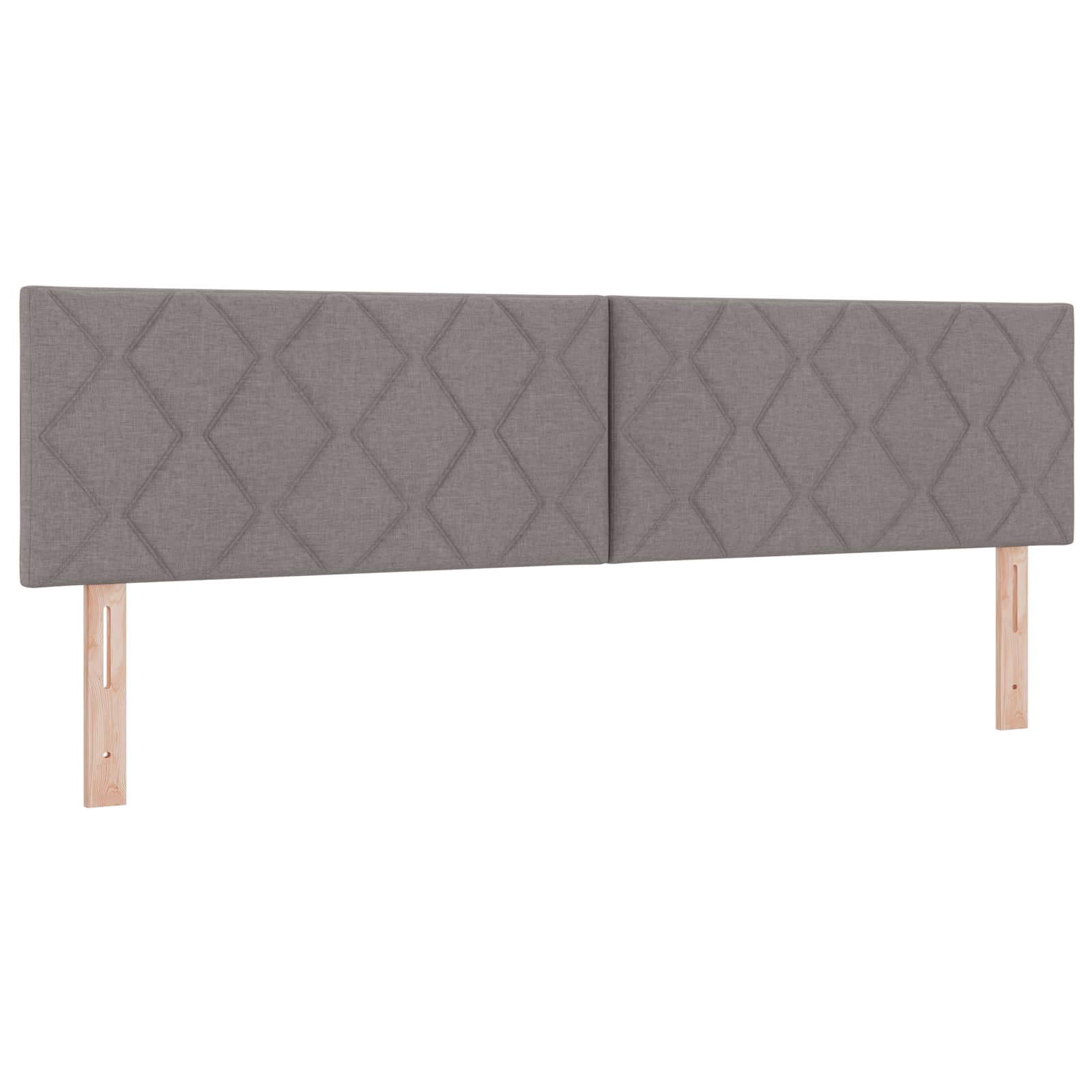 Boxspring krevet s madracem Sivosmeđa 180 x 200 cm Tkanina