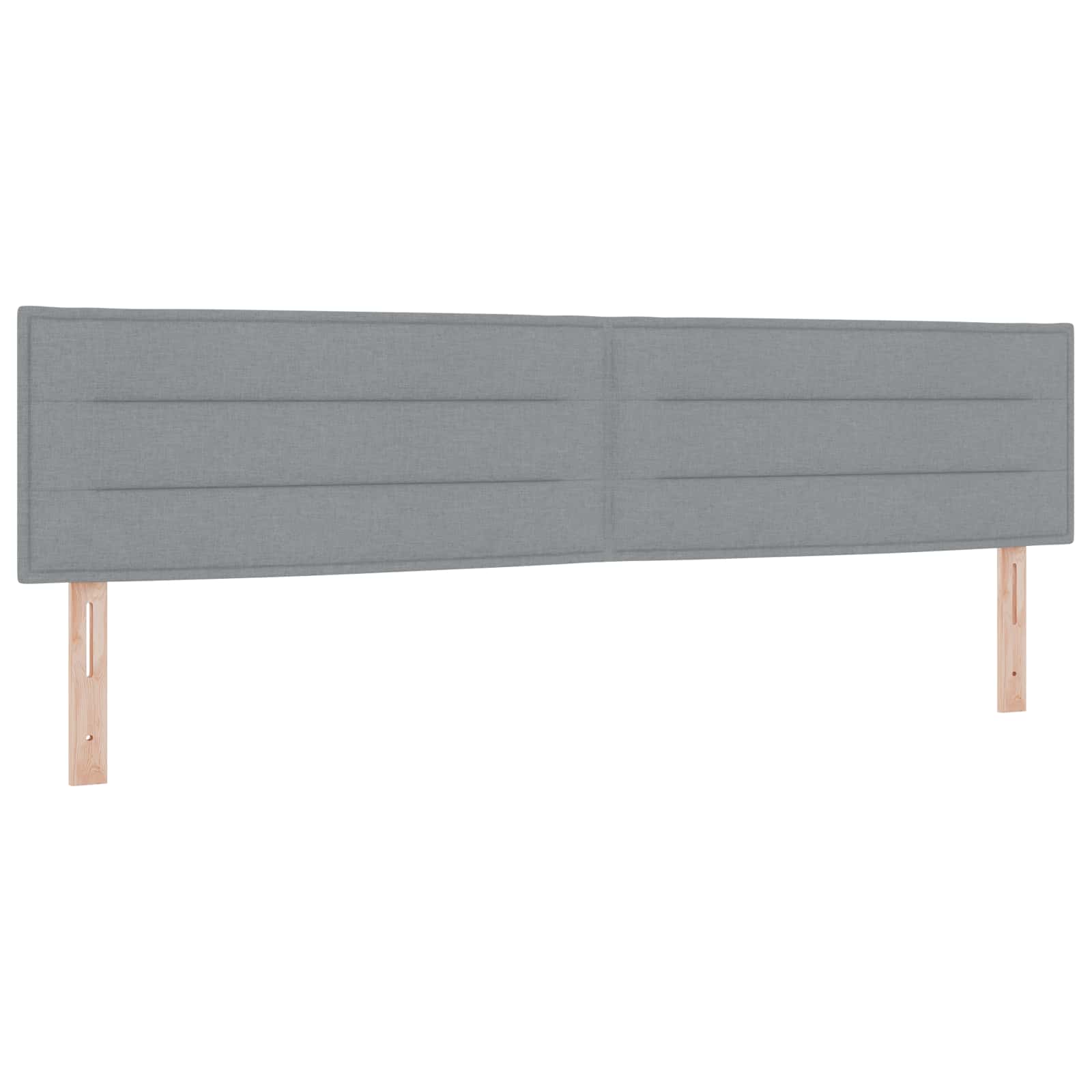 Boxspring krevet s madracem Svjetlosiva 200 x 200 cm Tkanina