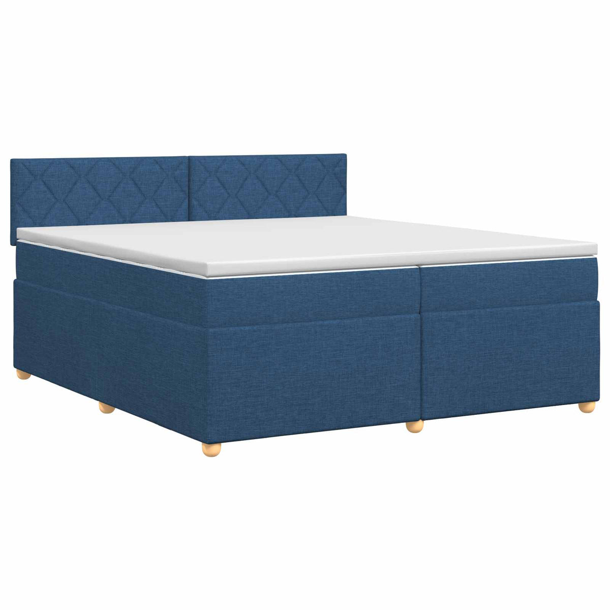 Boxspring krevet s madracem Plava 200 x 200 cm Tkanina