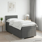 Boxspring krevet s madracem Tamnosiva 90 x 190 cm Tkanina