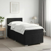 Boxspring krevet s madracem Crna 90 x 190 cm Tkanina