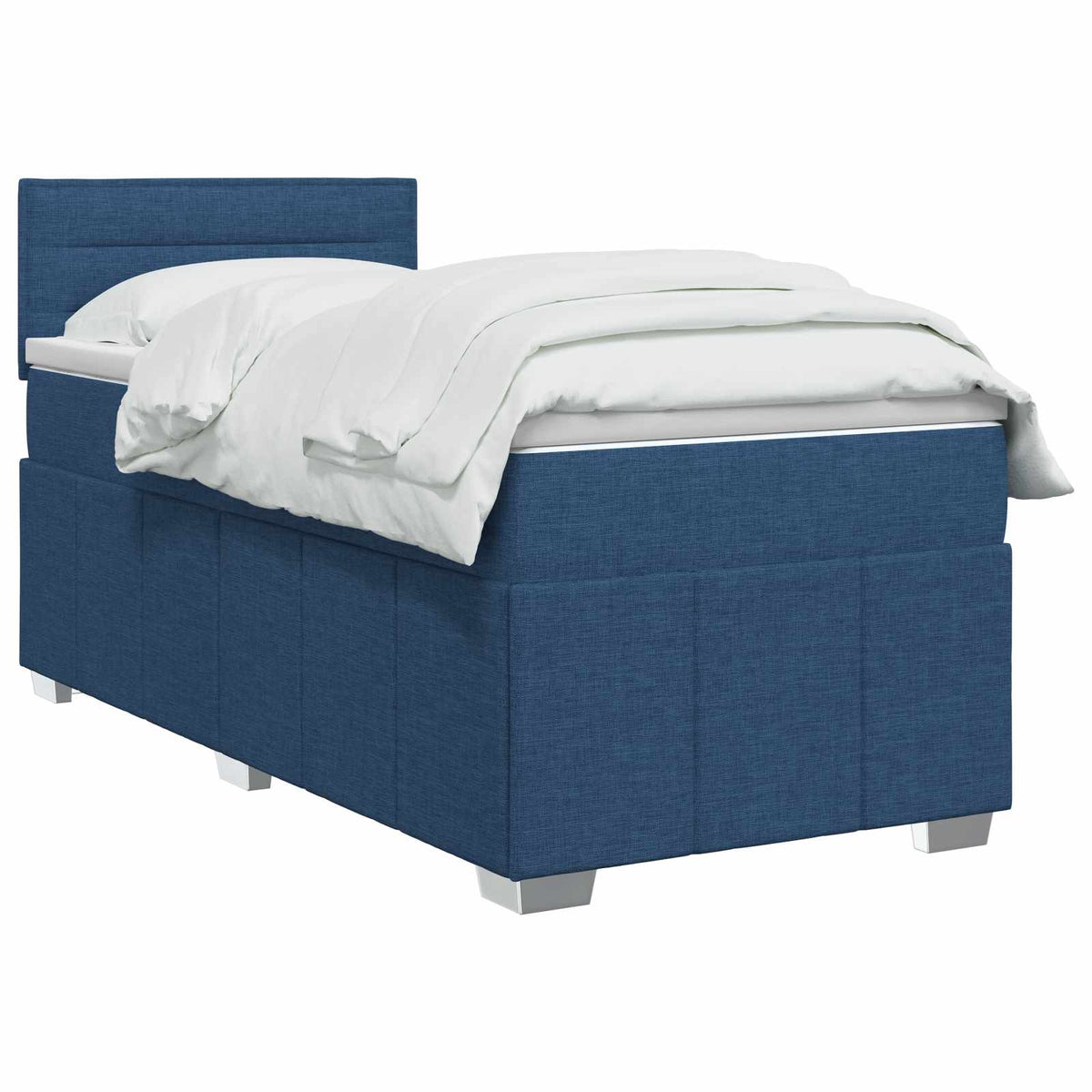Boxspring krevet s madracem Plava 100 x 200 cm Tkanina