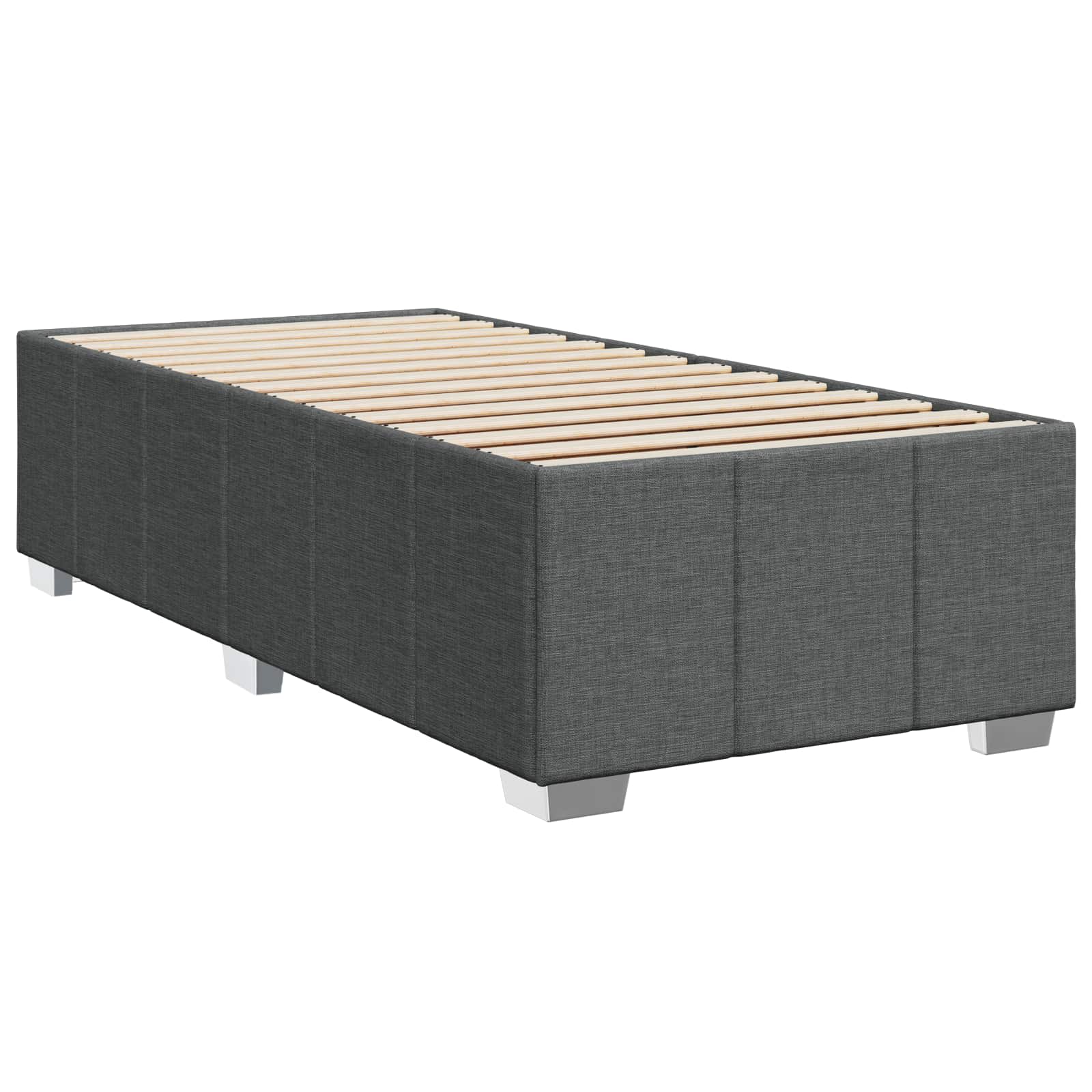 Boxspring krevet s madracem Tamnosiva 100 x 200 cm Tkanina