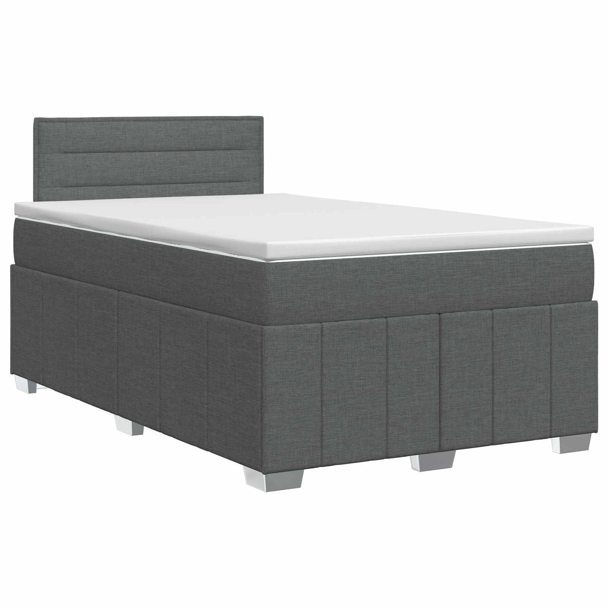 Boxspring krevet s madracem Tamnosiva 120 x 190 cm Tkanina