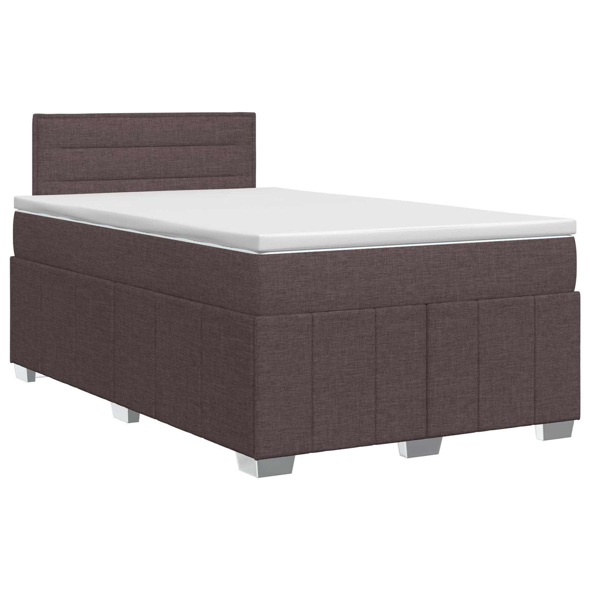 Boxspring krevet s madracem Tamno smeđa 120 x 190 cm Tkanina