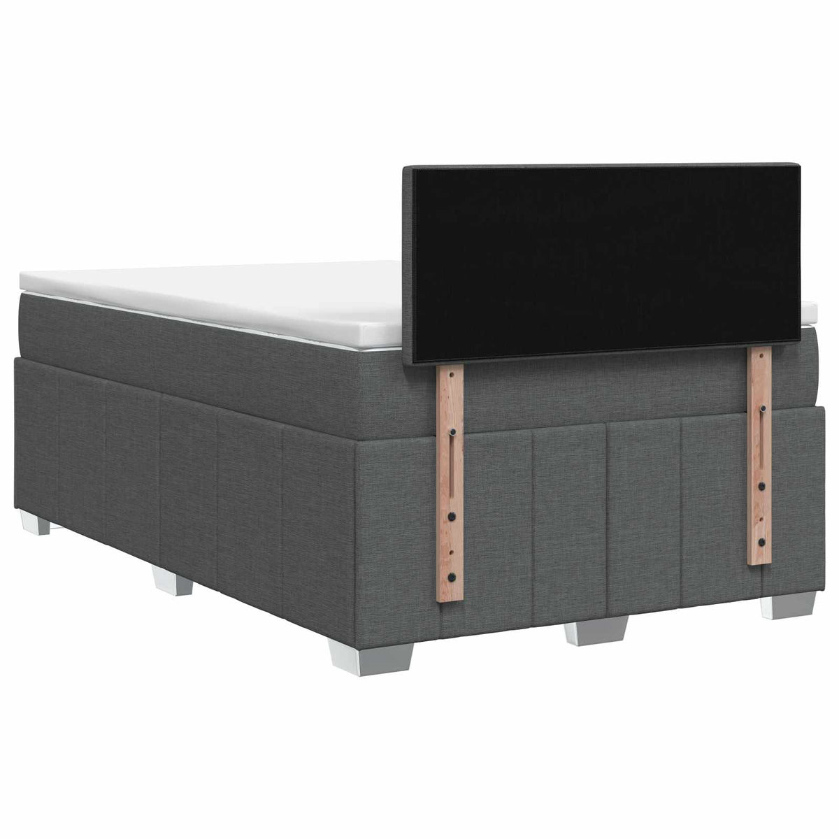Boxspring krevet s madracem Tamnosiva 120 x 190 cm Tkanina