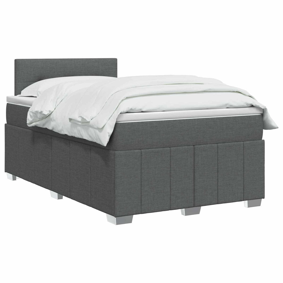 Boxspring krevet s madracem Tamnosiva 120 x 200 cm Tkanina
