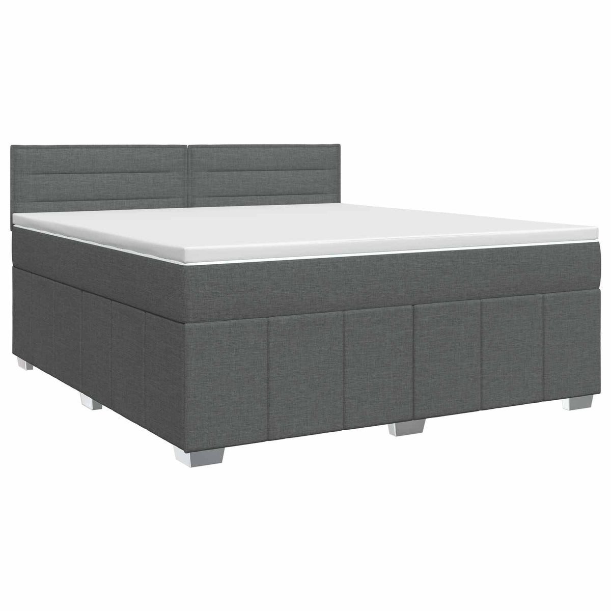 Boxspring krevet s madracem Tamnosiva 140 x 200 cm Tkanina