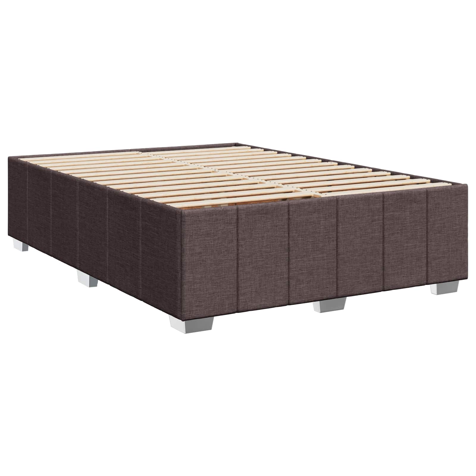 Boxspring krevet s madracem Tamno smeđa 140 x 200 cm Tkanina