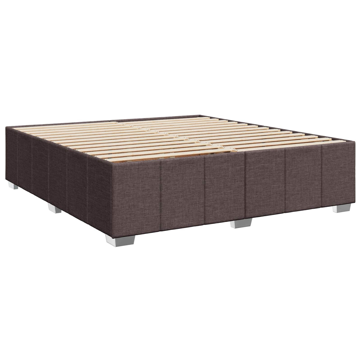Boxspring krevet s madracem Tamno smeđa 180 x 200 cm Tkanina 202 x 183.5 x 88 cm