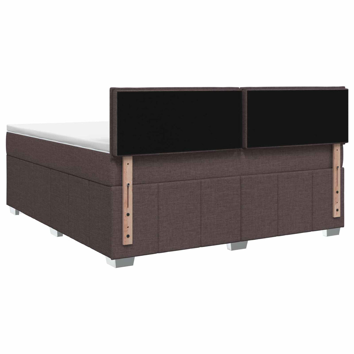 Boxspring krevet s madracem Tamno smeđa 180 x 200 cm Tkanina 202 x 183.5 x 88 cm