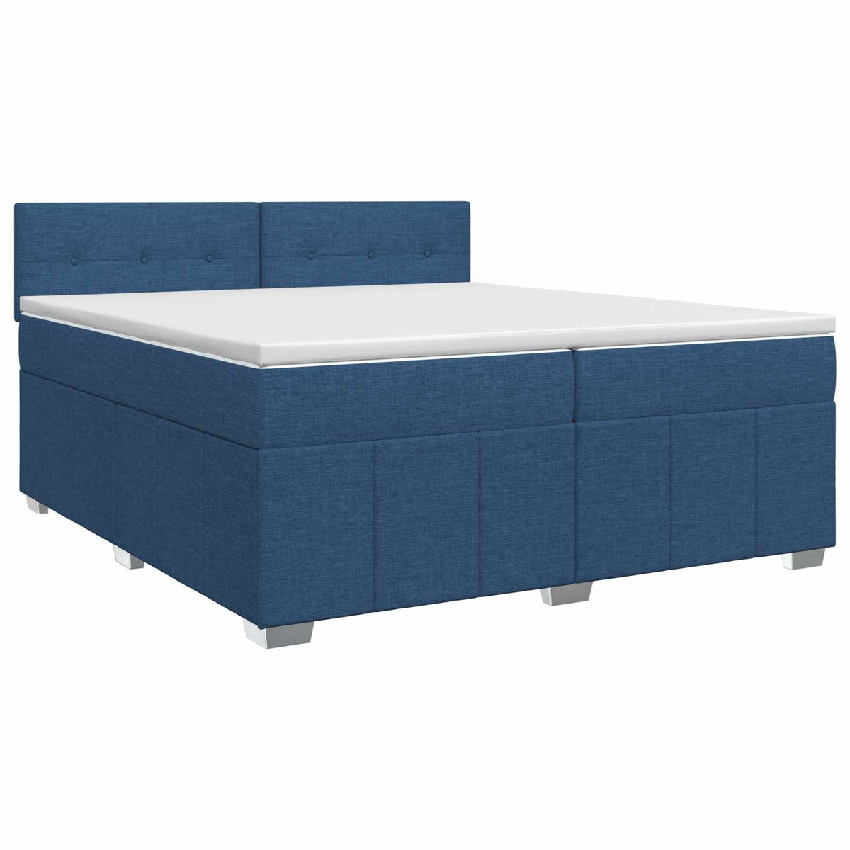 Boxspring krevet s madracem Plava 200 x 200 cm Tkanina