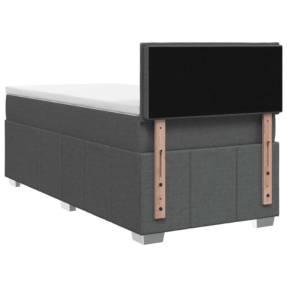Boxspring krevet s madracem Tamnosiva 90 x 190 cm Tkanina