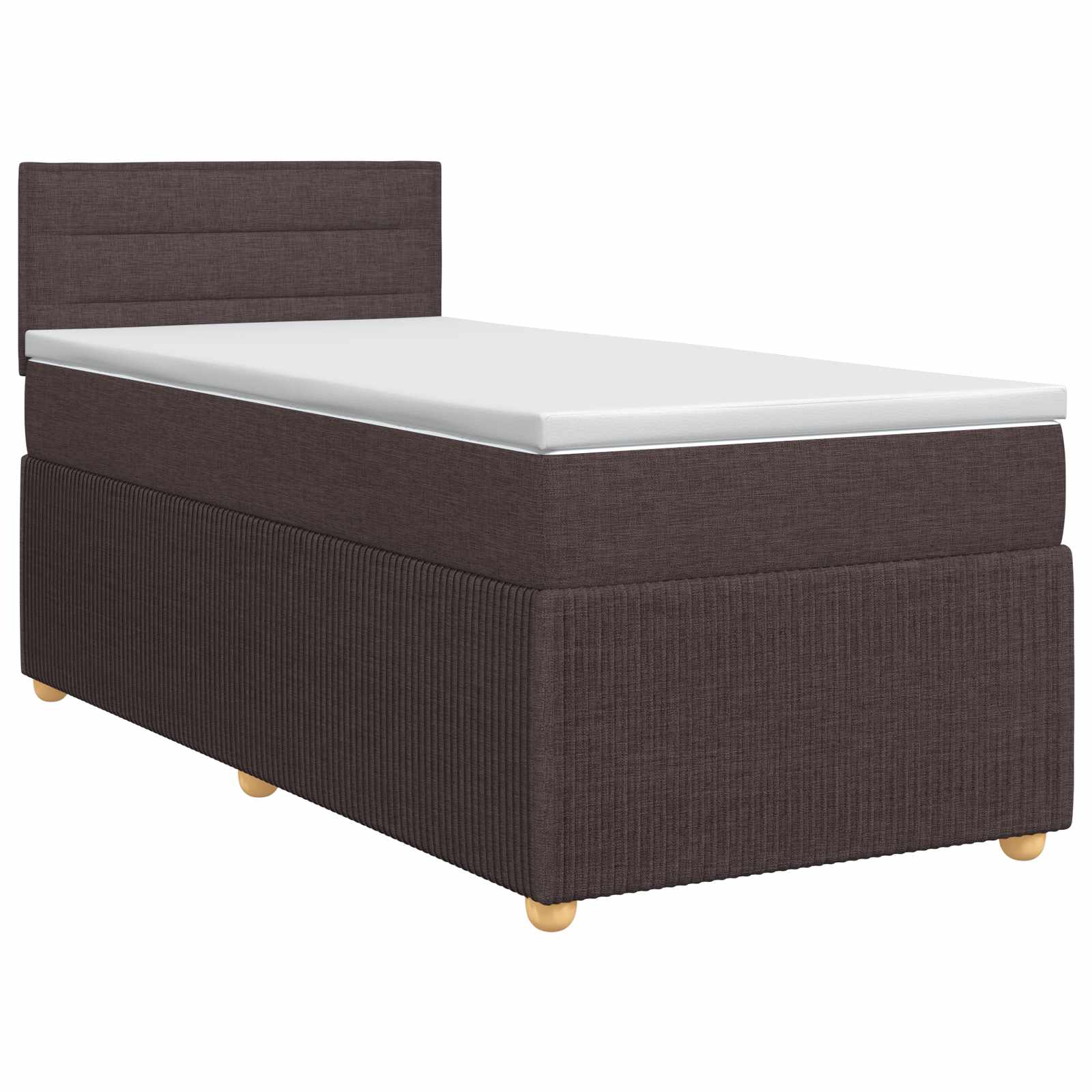 Boxspring krevet s madracem Tamno smeđa 80 x 200 cm Tkanina