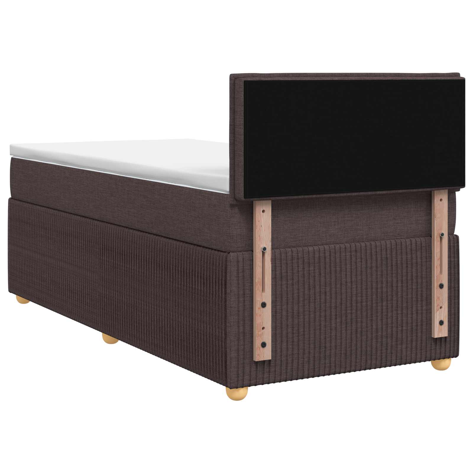 Boxspring krevet s madracem Tamno smeđa 80 x 200 cm Tkanina