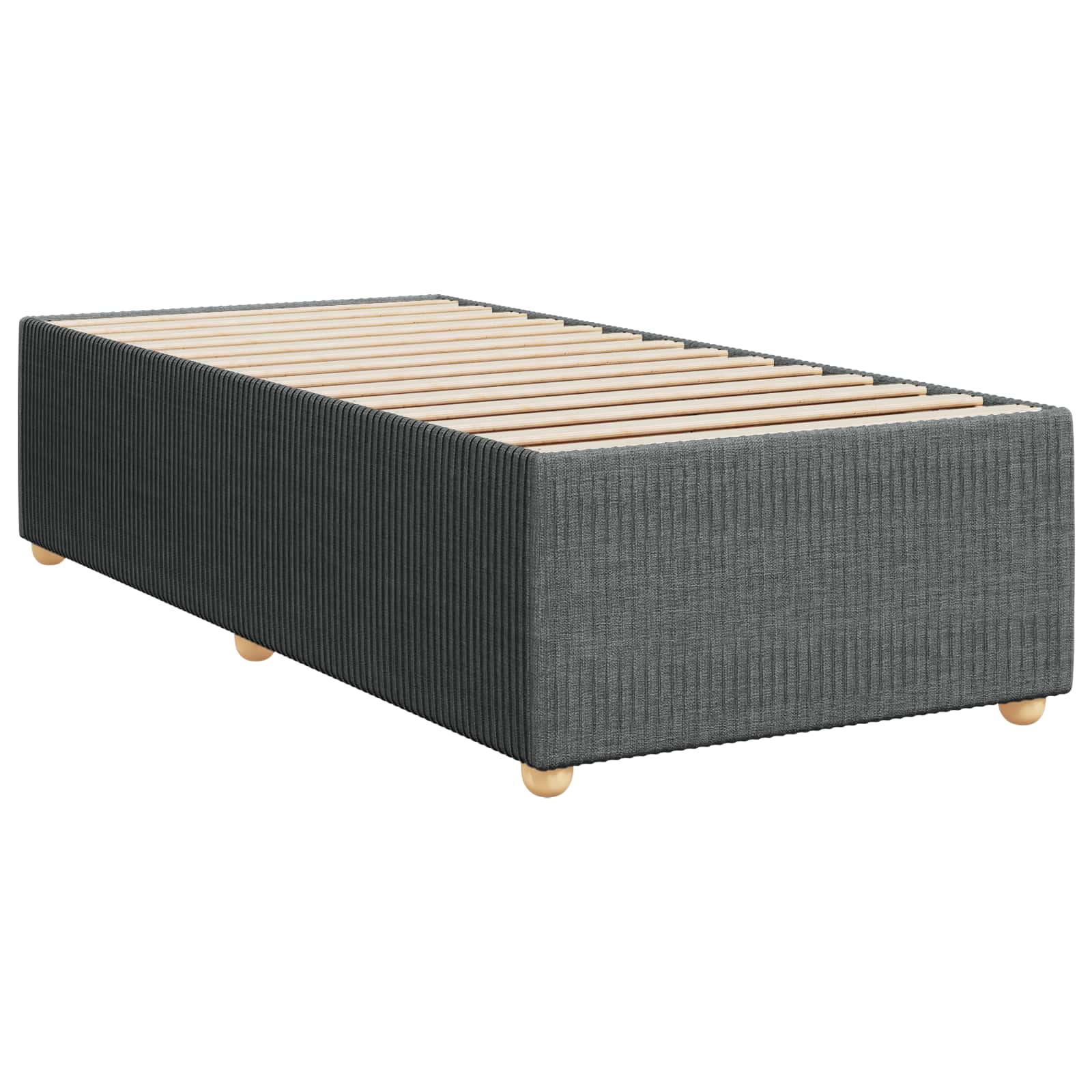 Boxspring krevet s madracem Tamnosiva 100 x 200 cm Tkanina