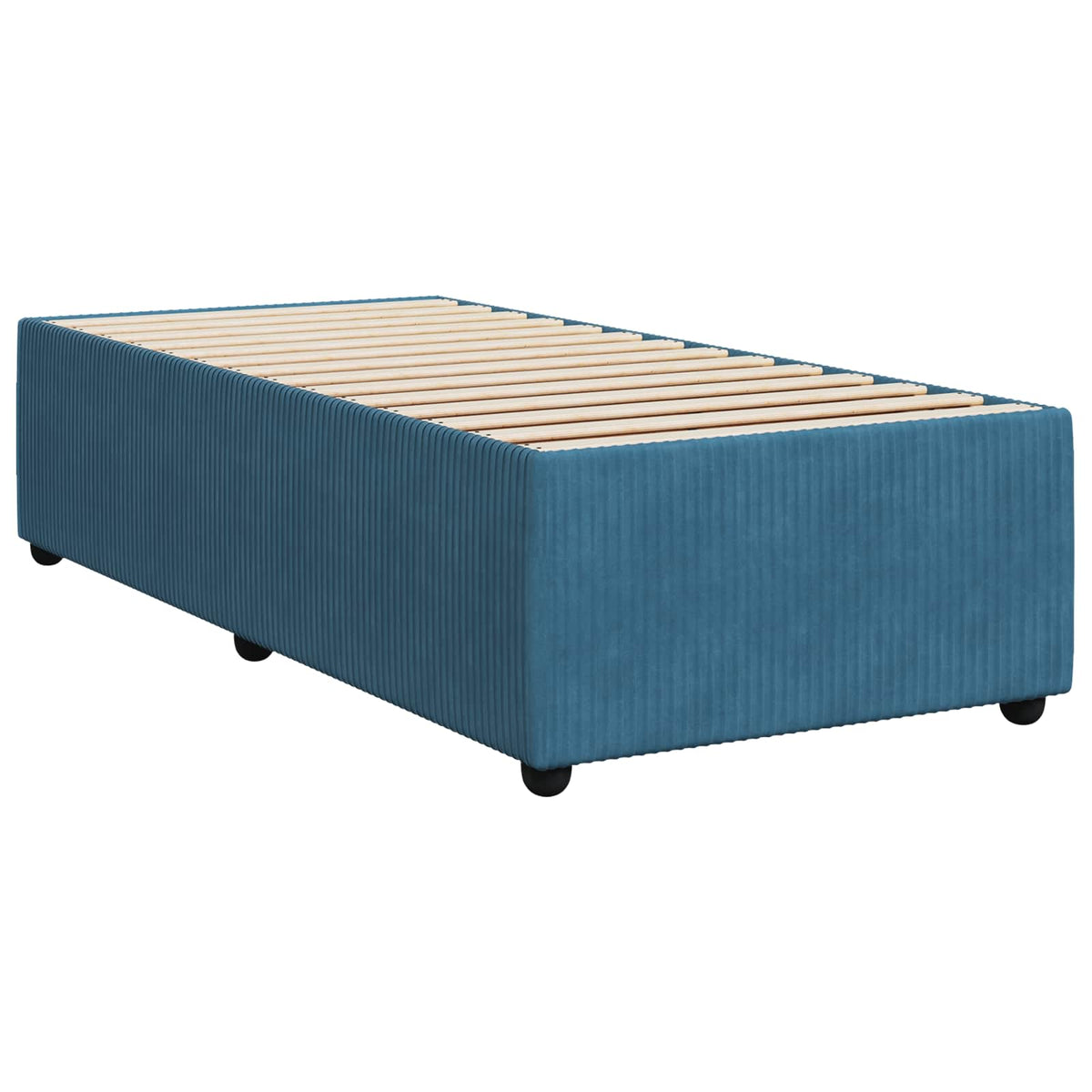 Boxspring krevet s madracem Tamno plava 80 x 200 cm Baršun