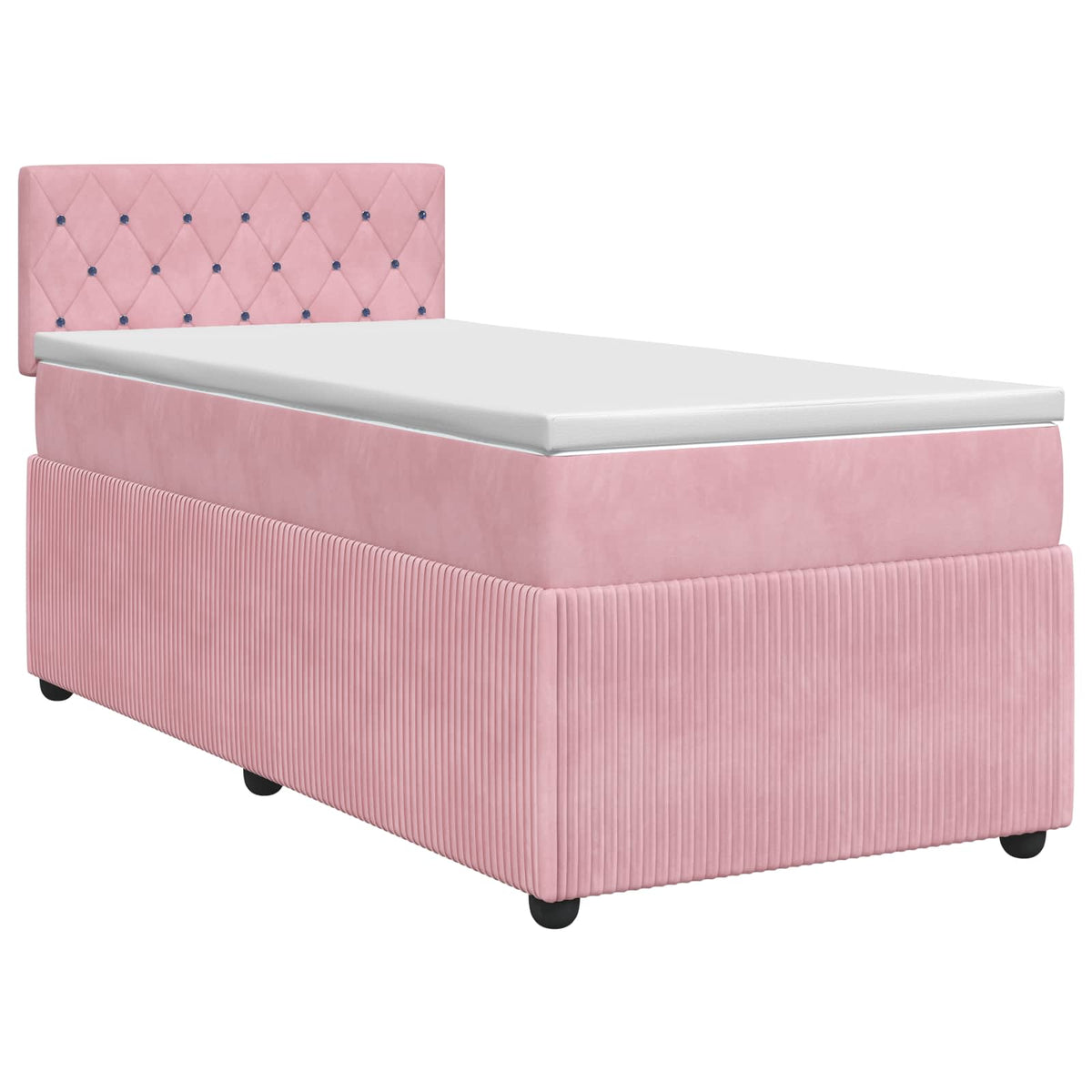 Boxspring krevet s madracem Ružičasta 80 x 200 cm Baršun