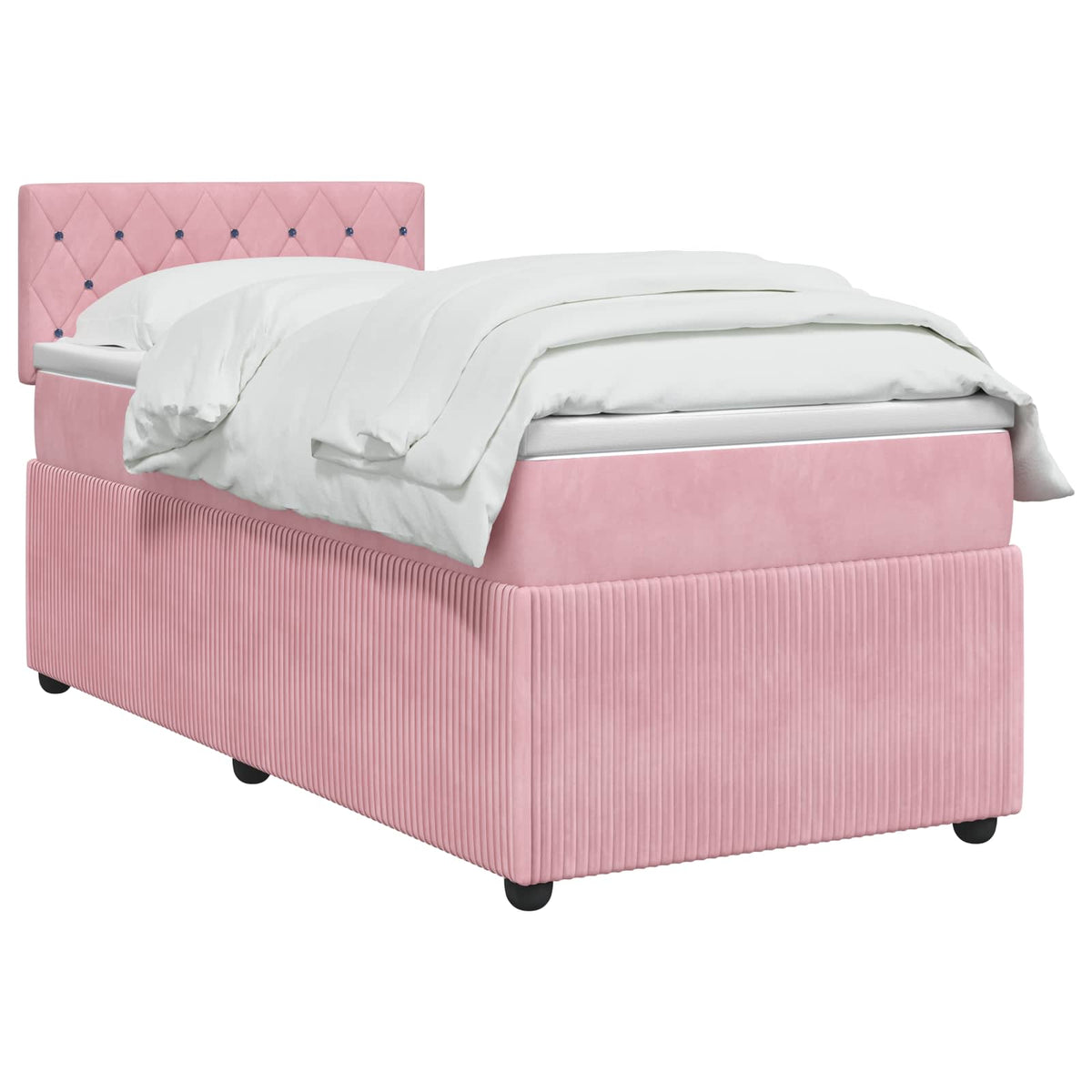 Boxspring krevet s madracem Ružičasta 80 x 200 cm Baršun