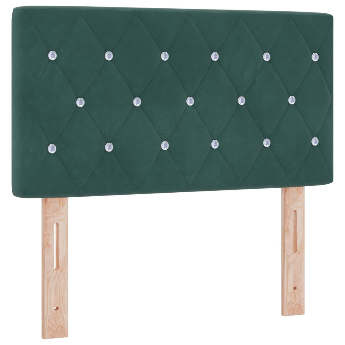Boxspring krevet s madracem Tamnozelena 100 x 200 cm Baršun