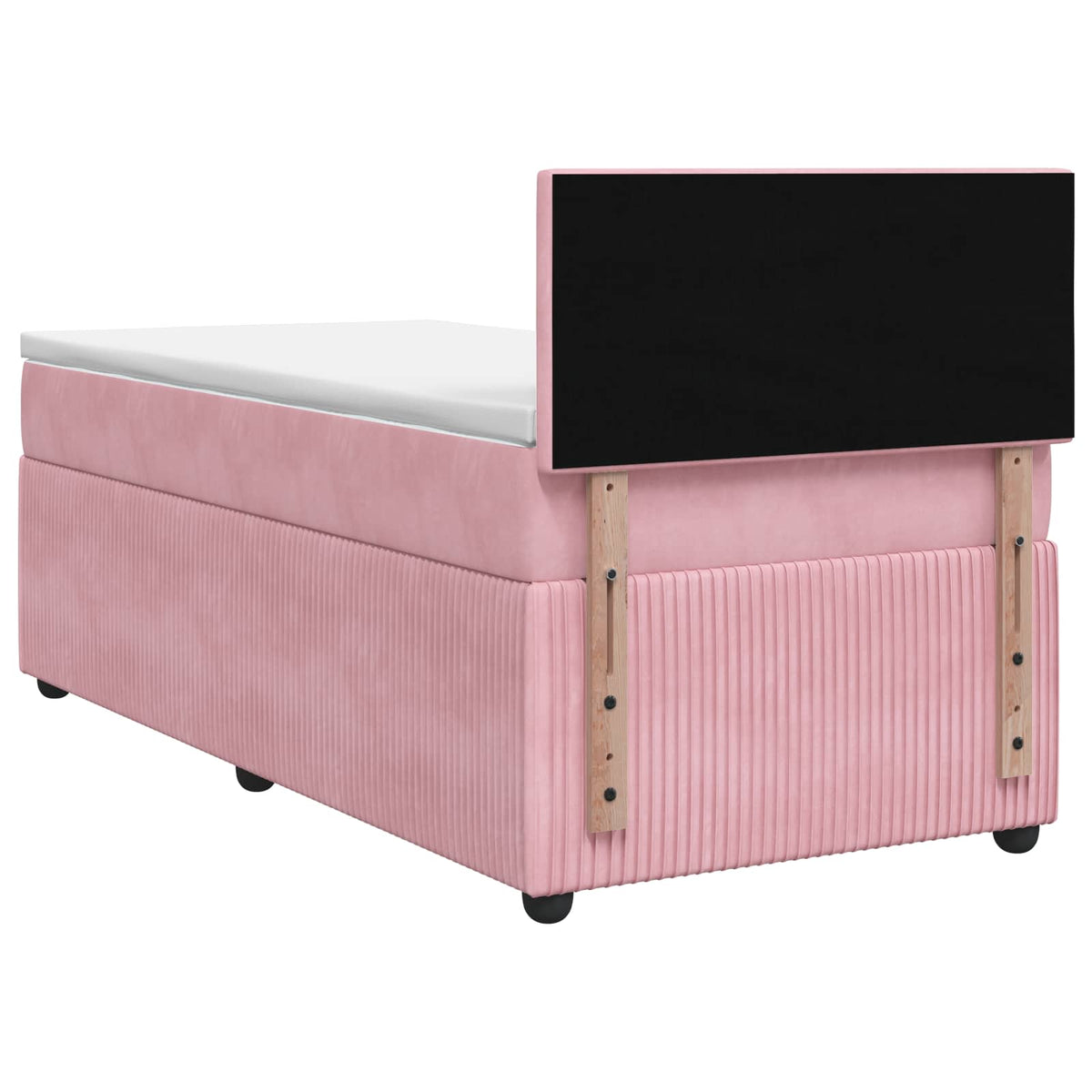 Boxspring krevet s madracem Ružičasta 100 x 200 cm Baršun