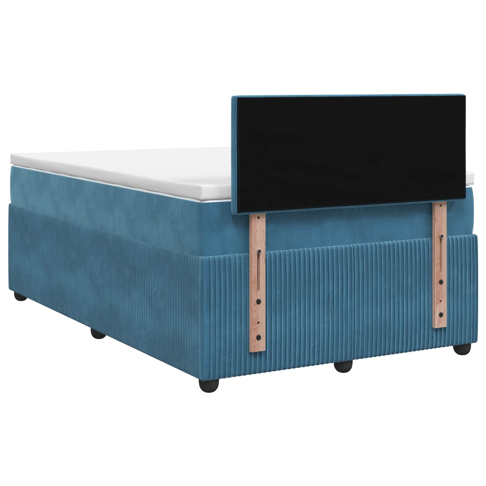 Boxspring krevet s madracem Plava 120 x 190 cm Baršun