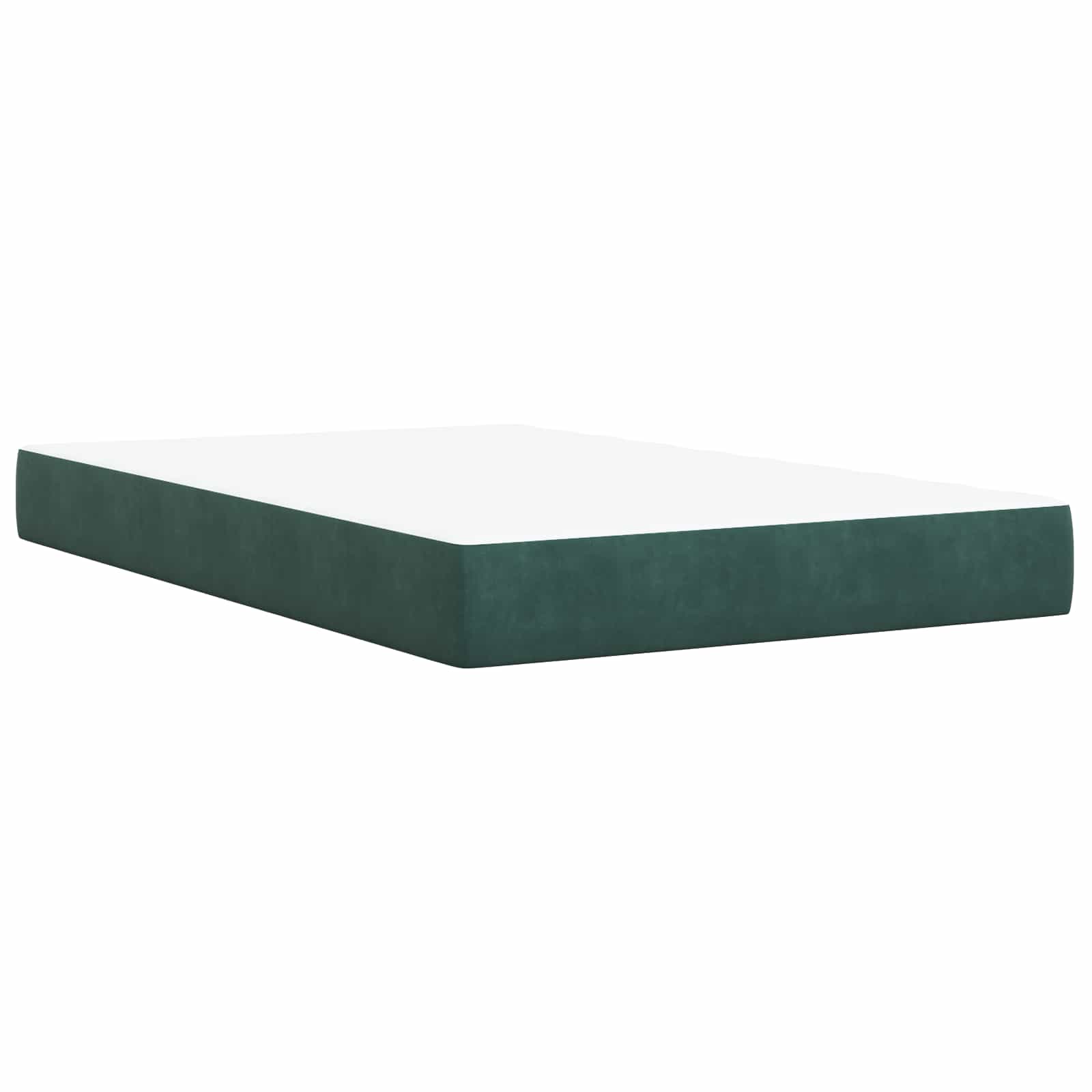 Boxspring krevet s madracem Tamnozelena 120 x 190 cm Baršun