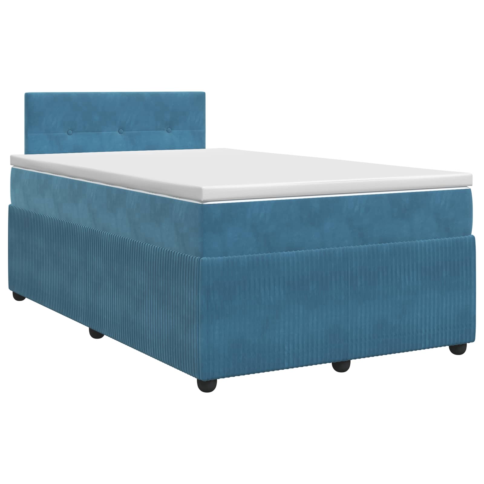Boxspring krevet s madracem Plava 120 x 190 cm Baršun