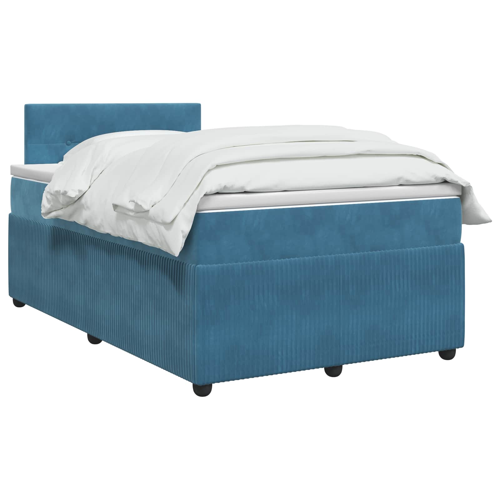 Boxspring krevet s madracem Plava 120 x 190 cm Baršun