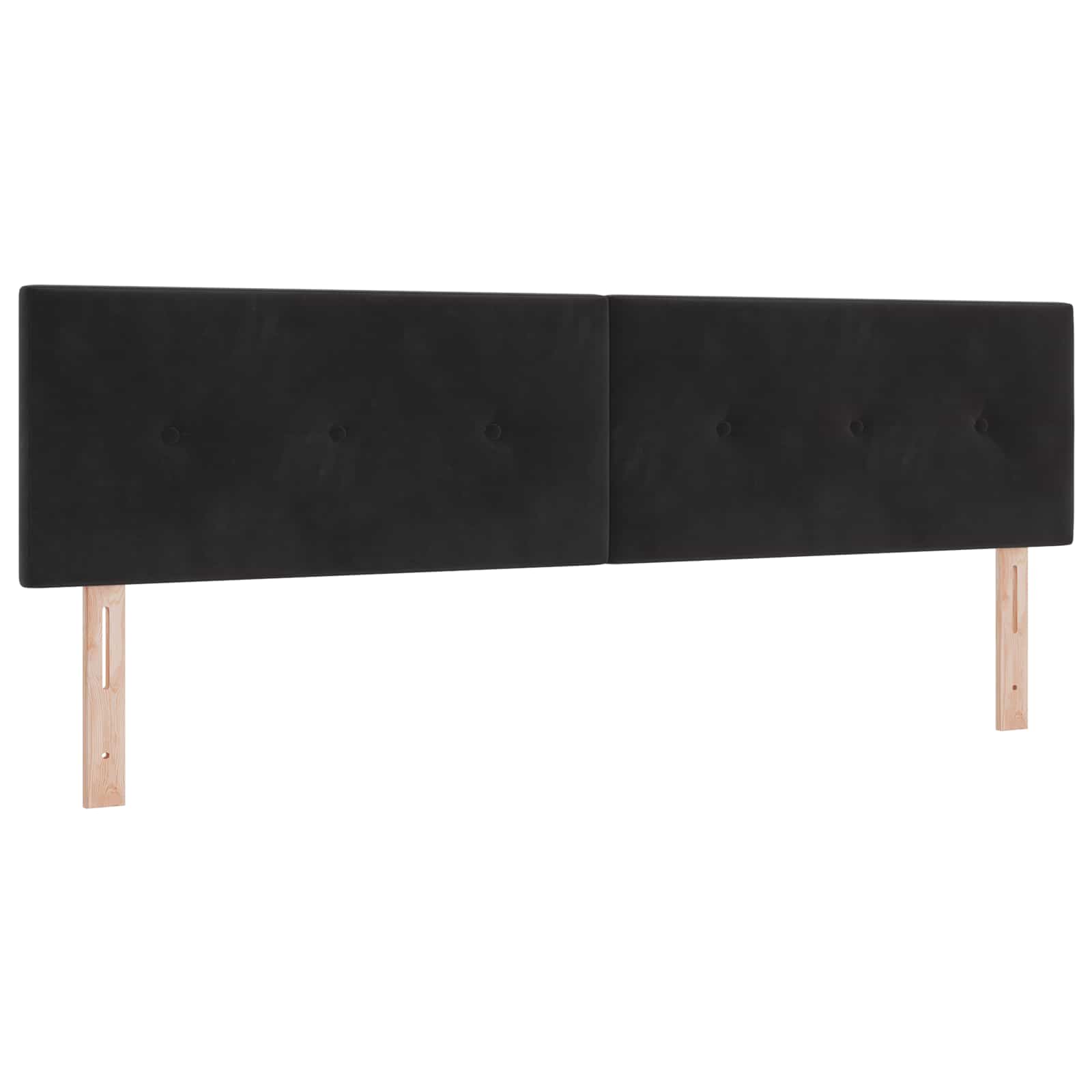 Boxspring krevet s madracem Crna 180 x 200 cm Baršun