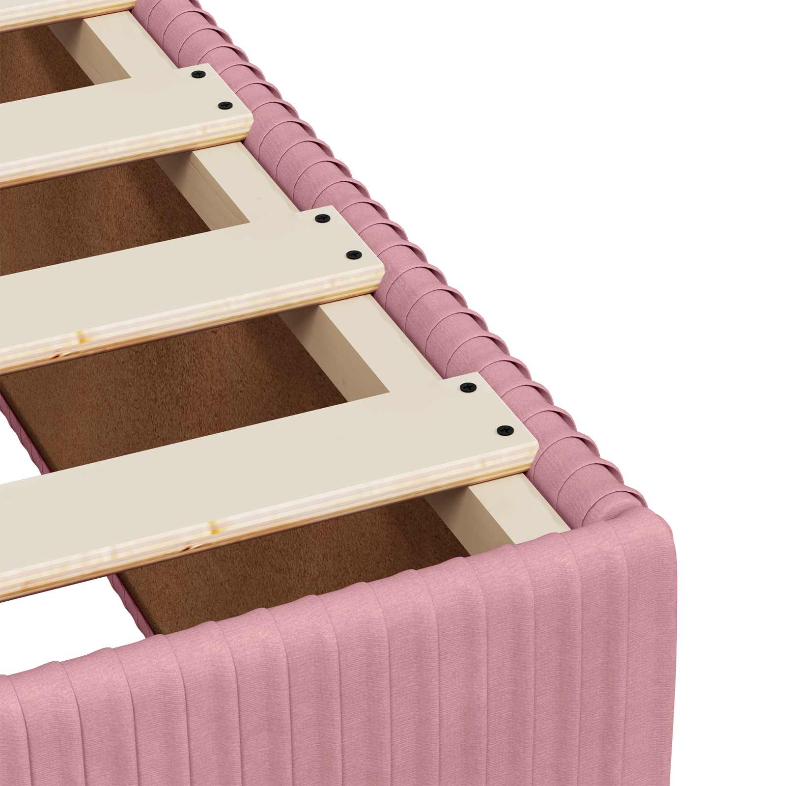 Boxspring krevet s madracem Ružičasta 180 x 200 cm Baršun
