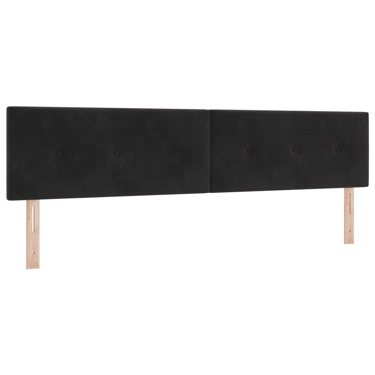 Boxspring krevet s madracem Crna 200 x 200 cm Baršun