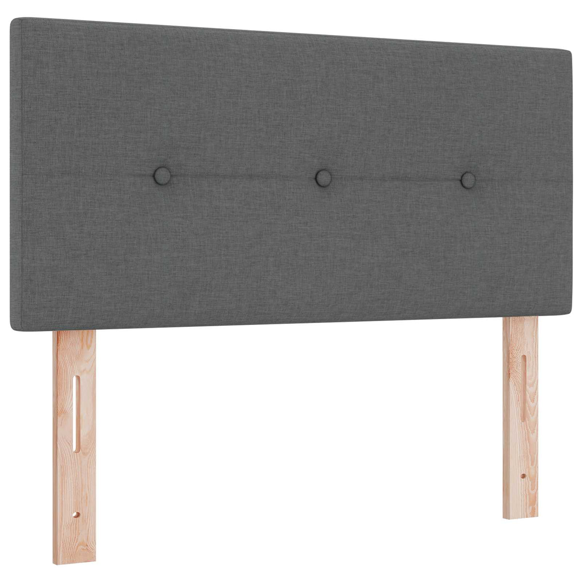 Krevet s box springom, madracem i LED-om Tamnosiva 90 x 190 cm