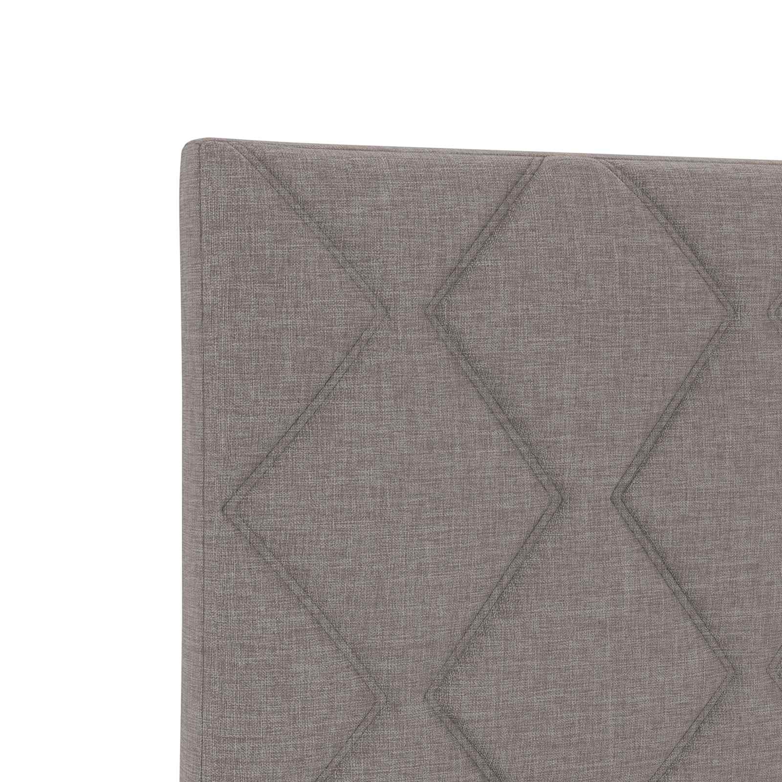 Krevet s box springom, madracem i LED-om Sivosmeđa 120 x 190 cm