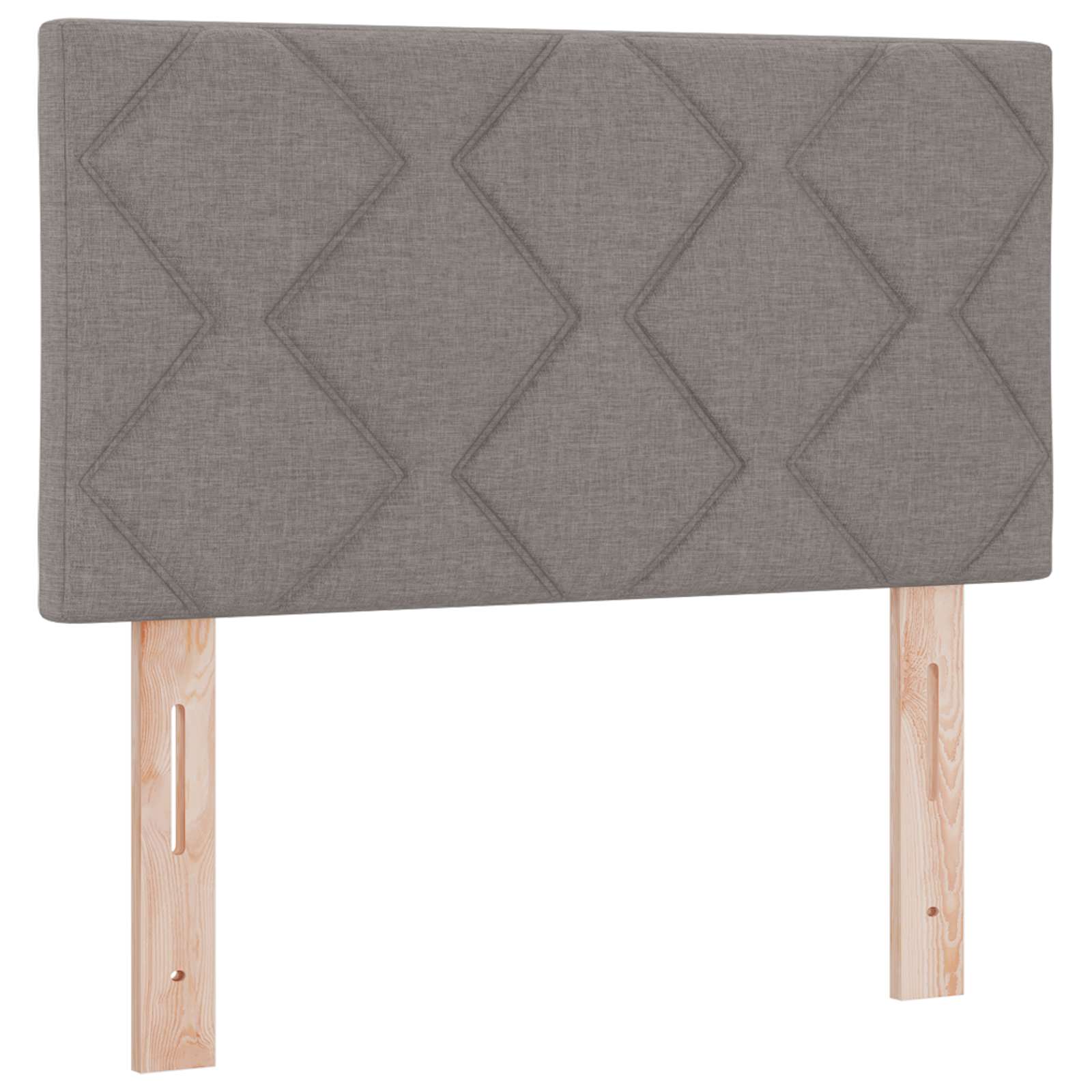 Krevet s box springom, madracem i LED-om Sivosmeđa 120 x 190 cm