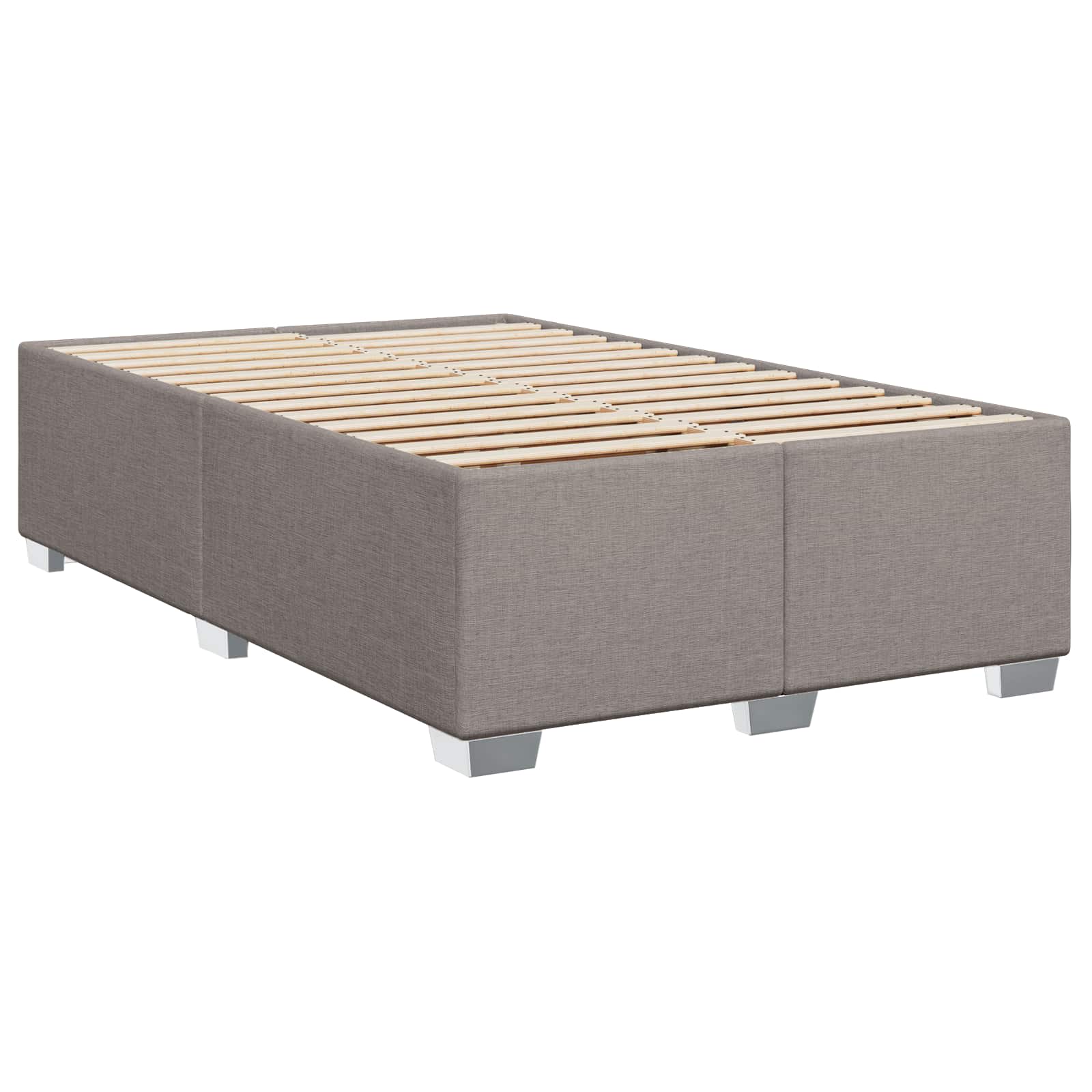 Krevet s box springom, madracem i LED-om Sivosmeđa 120 x 190 cm