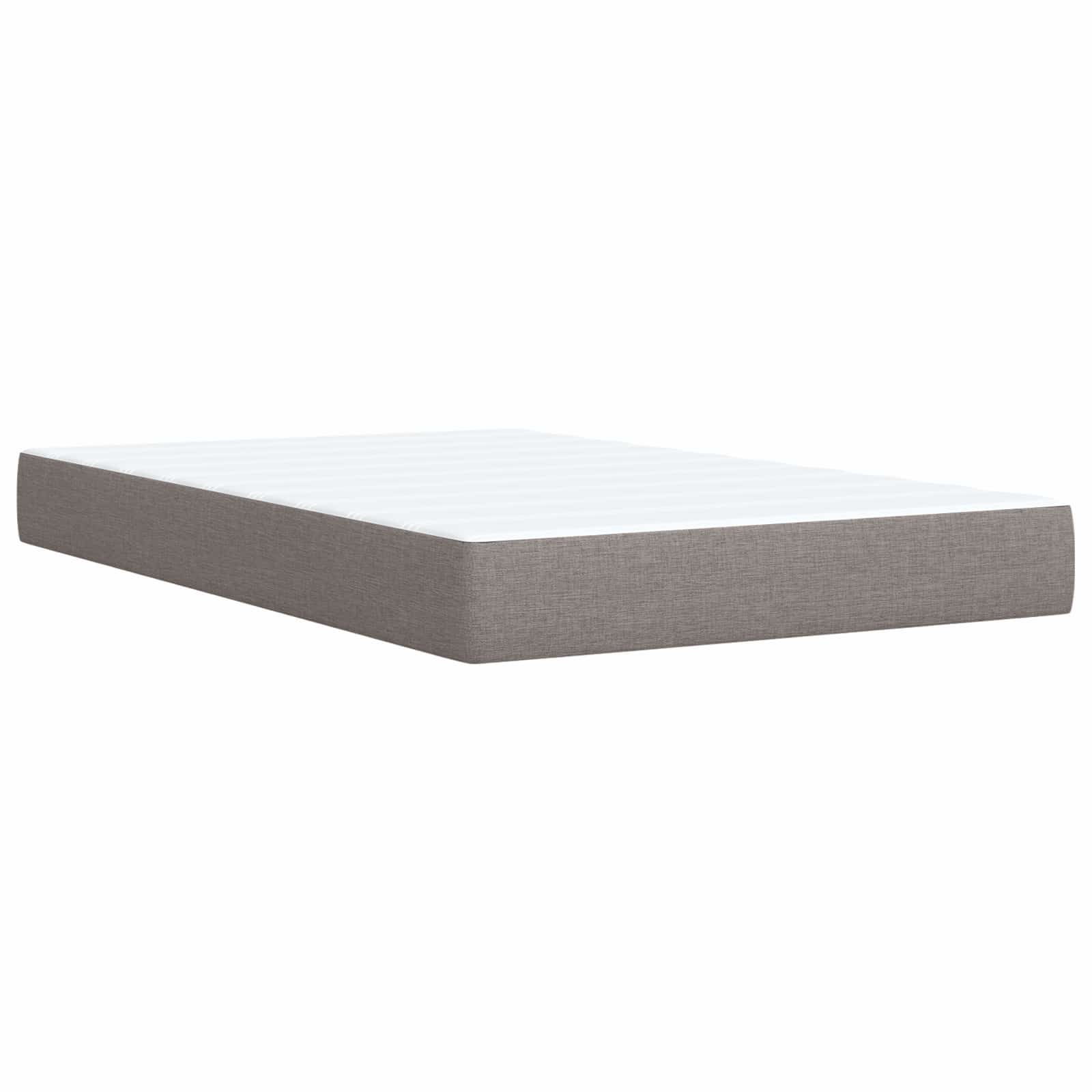 Krevet s box springom, madracem i LED-om Sivosmeđa 120 x 190 cm