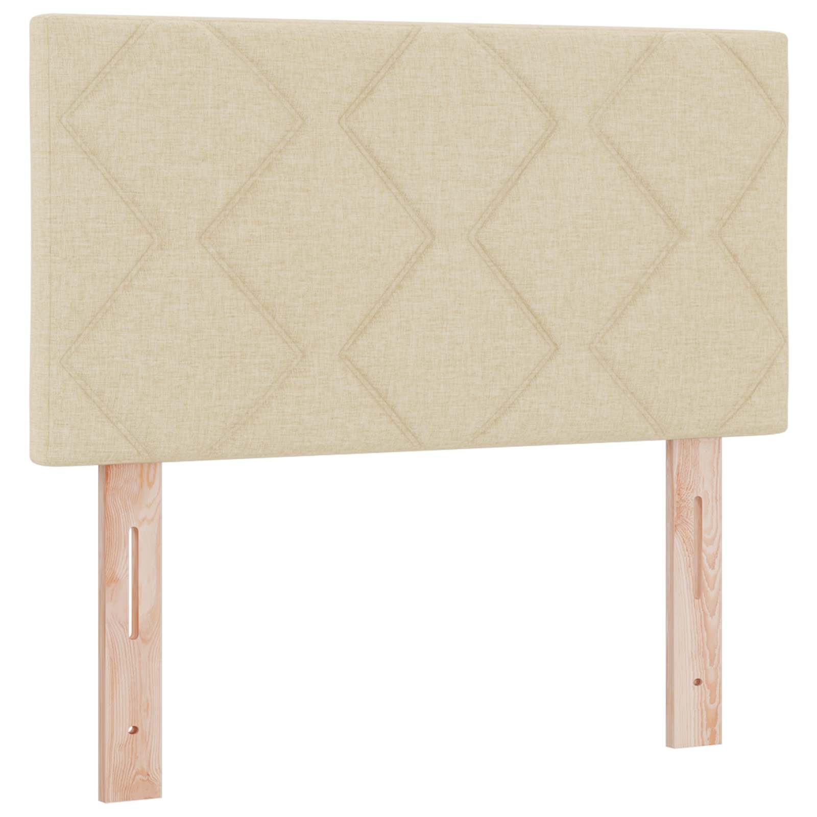 Krevet s box springom, madracem i LED-om Krem 120 x 190 cm