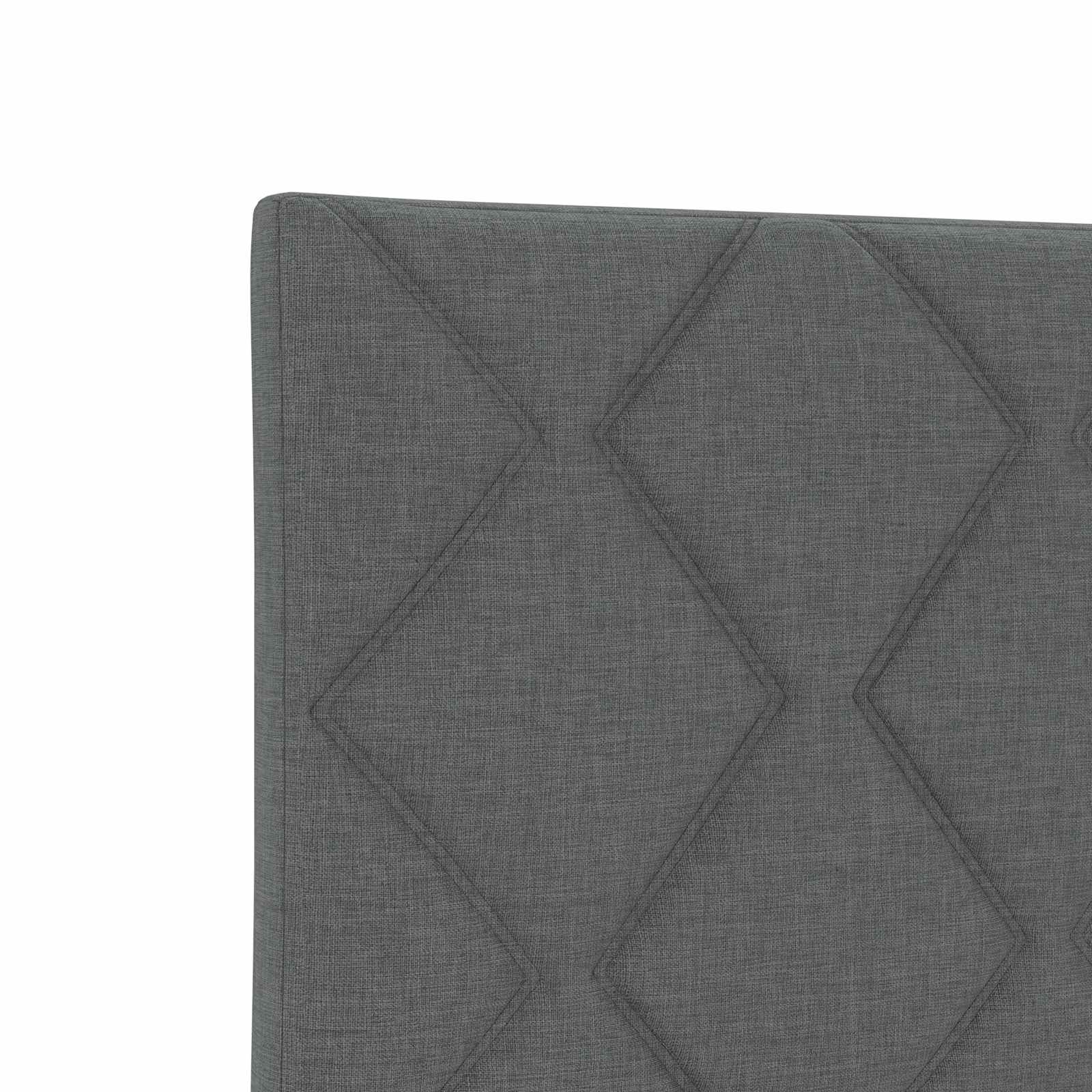 Krevet s box springom, madracem i LED-om Tamnosiva 120 x 200 cm