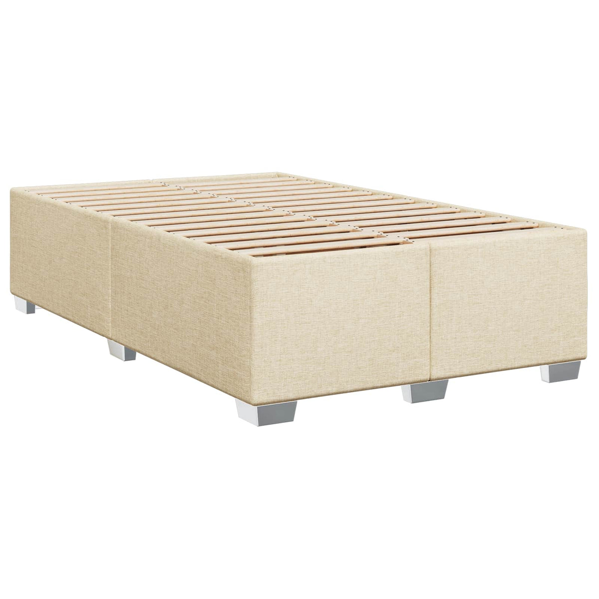 Krevet s box springom, madracem i LED-om Krem 120 x 200 cm