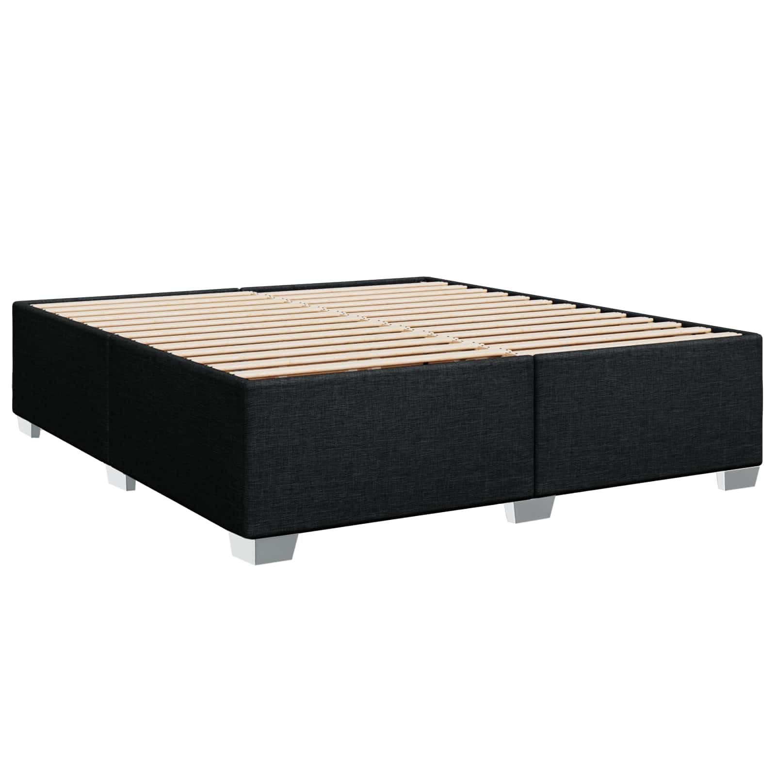 Krevet s box springom, madracem i LED-om Crna 180 x 200 cm