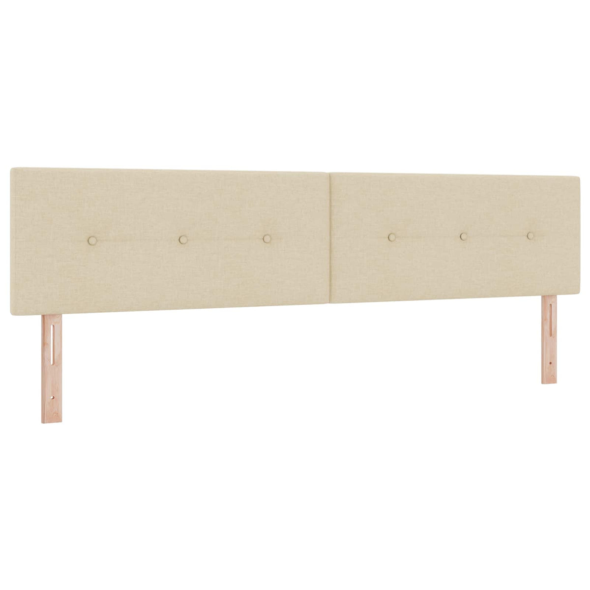 Krevet s box springom, madracem i LED-om Krem 200 x 200 cm