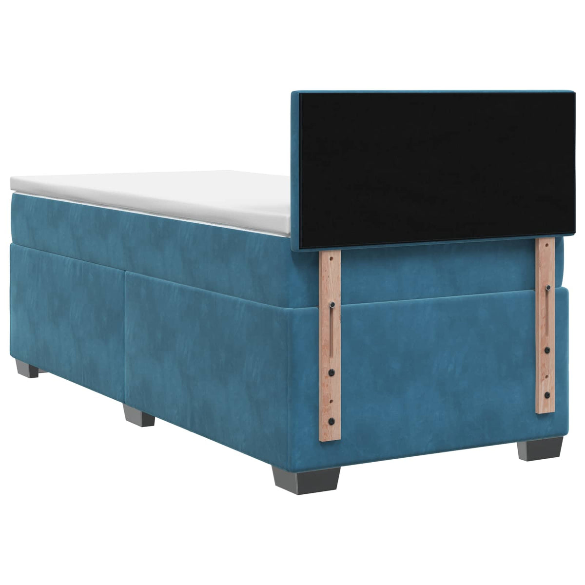 Krevet s box springom, madracem i LED-om Plava 90 x 200 cm