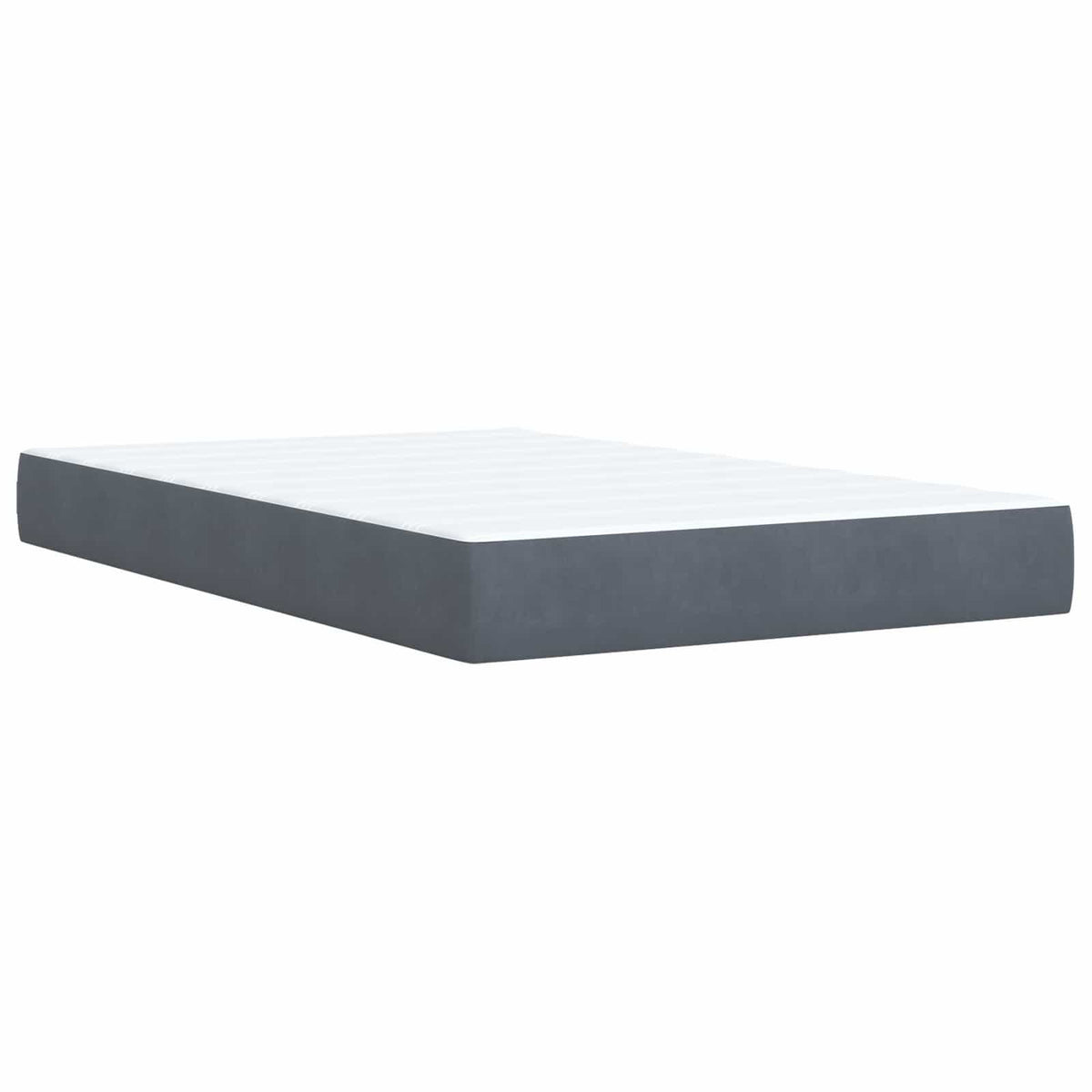 Krevet s box springom, madracem i LED-om Tamnosiva 120 x 190 cm