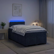 Krevet s box springom, madracem i LED-om Tamnosiva 120 x 190 cm