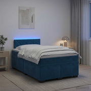 Krevet s box springom, madracem i LED-om Plava 120 x 190 cm