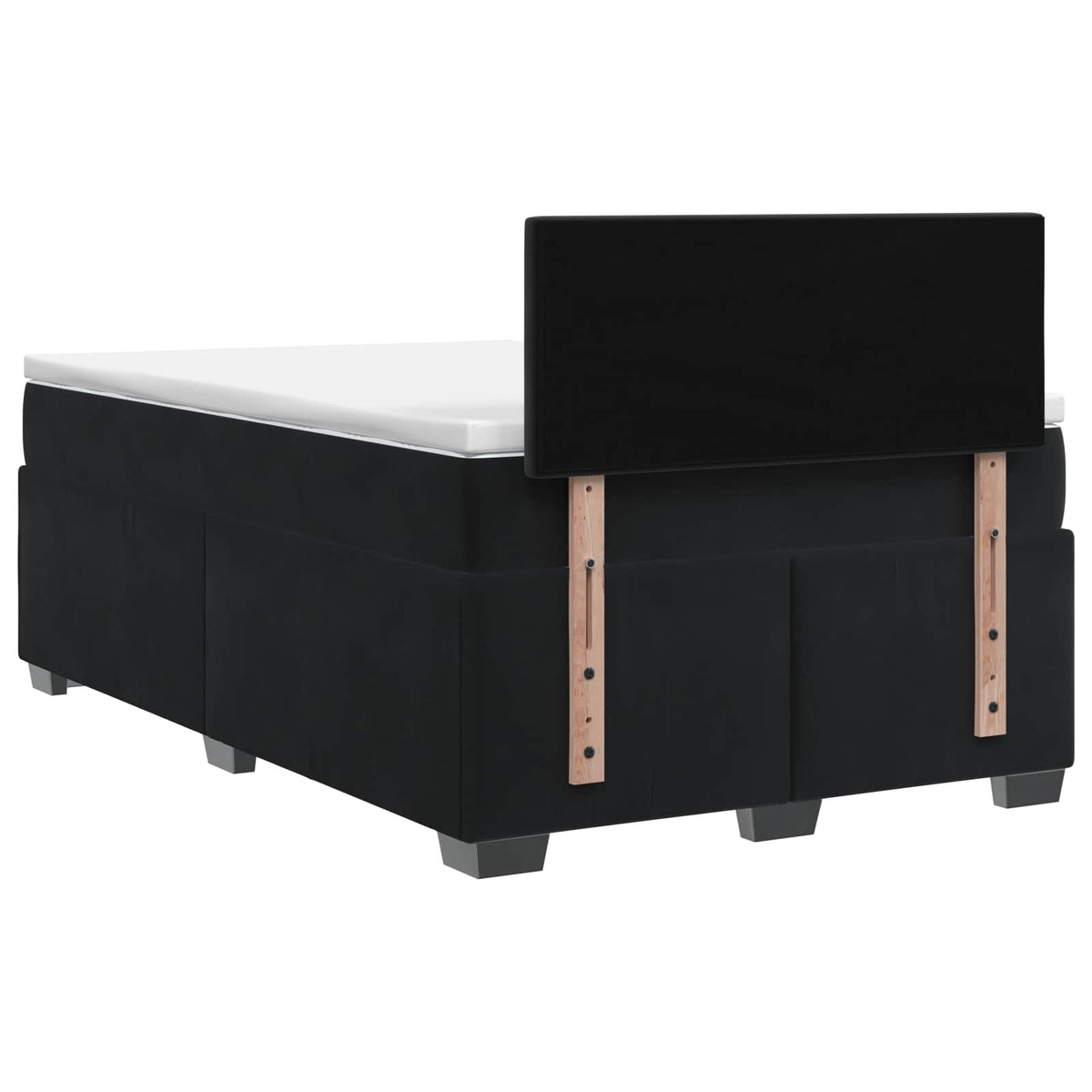 Krevet s box springom, madracem i LED-om Crna 120 x 200 cm