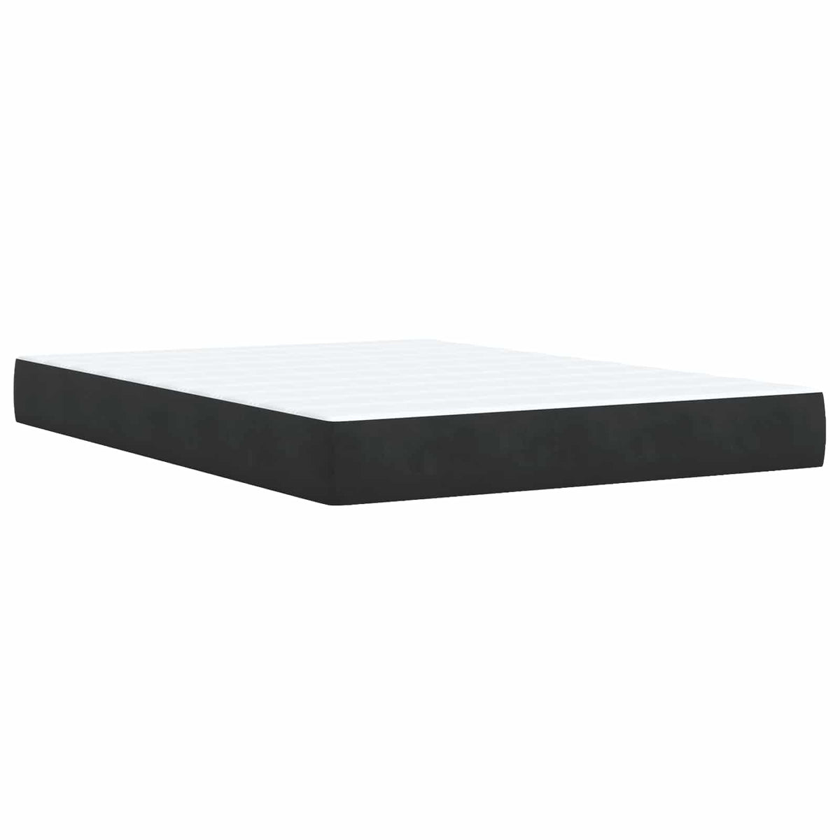 Krevet s box springom, madracem i LED-om Crna 140 x 190 cm