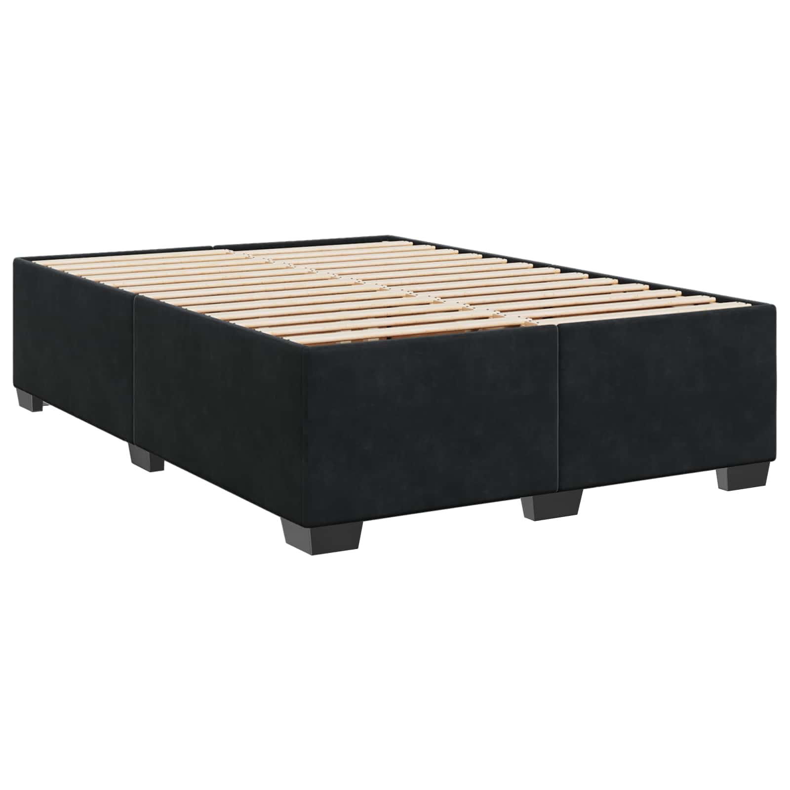 Krevet s box springom, madracem i LED-om Crna 140 x 200 cm