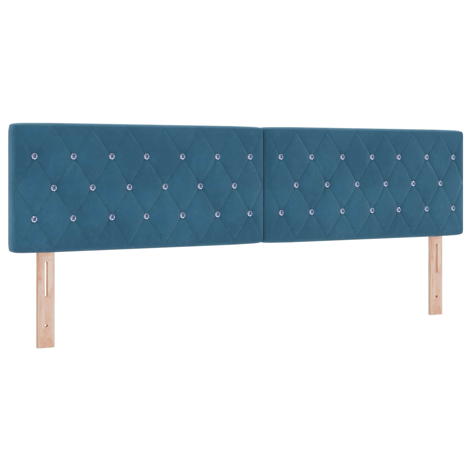 Krevet s box springom, madracem i LED-om Plava 180 x 200 cm